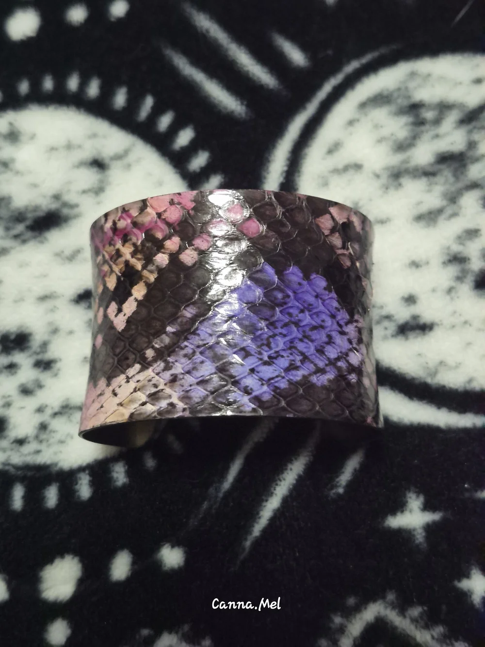 Summer & Sunday Snake Print Cuff Bracelet